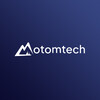 a blue background with the word motomtech on it